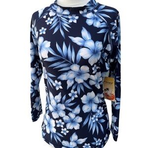 FAVANT Rashguard Long Sleeve Floral Top NWT